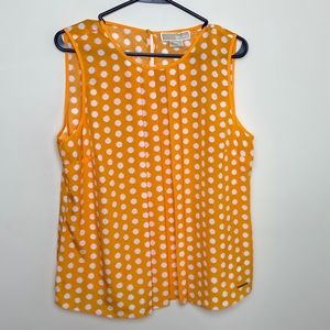 💖Michael Kors Yellow/Gold Polka Dot Top